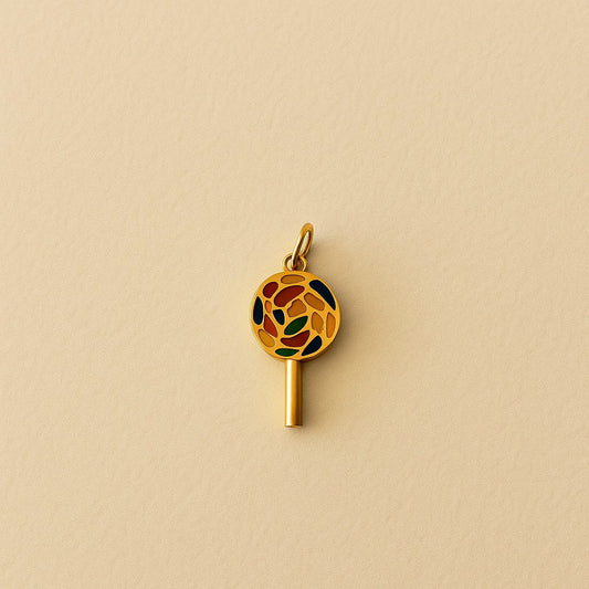 18k Gold Plated Charm - Multi Lollipop
