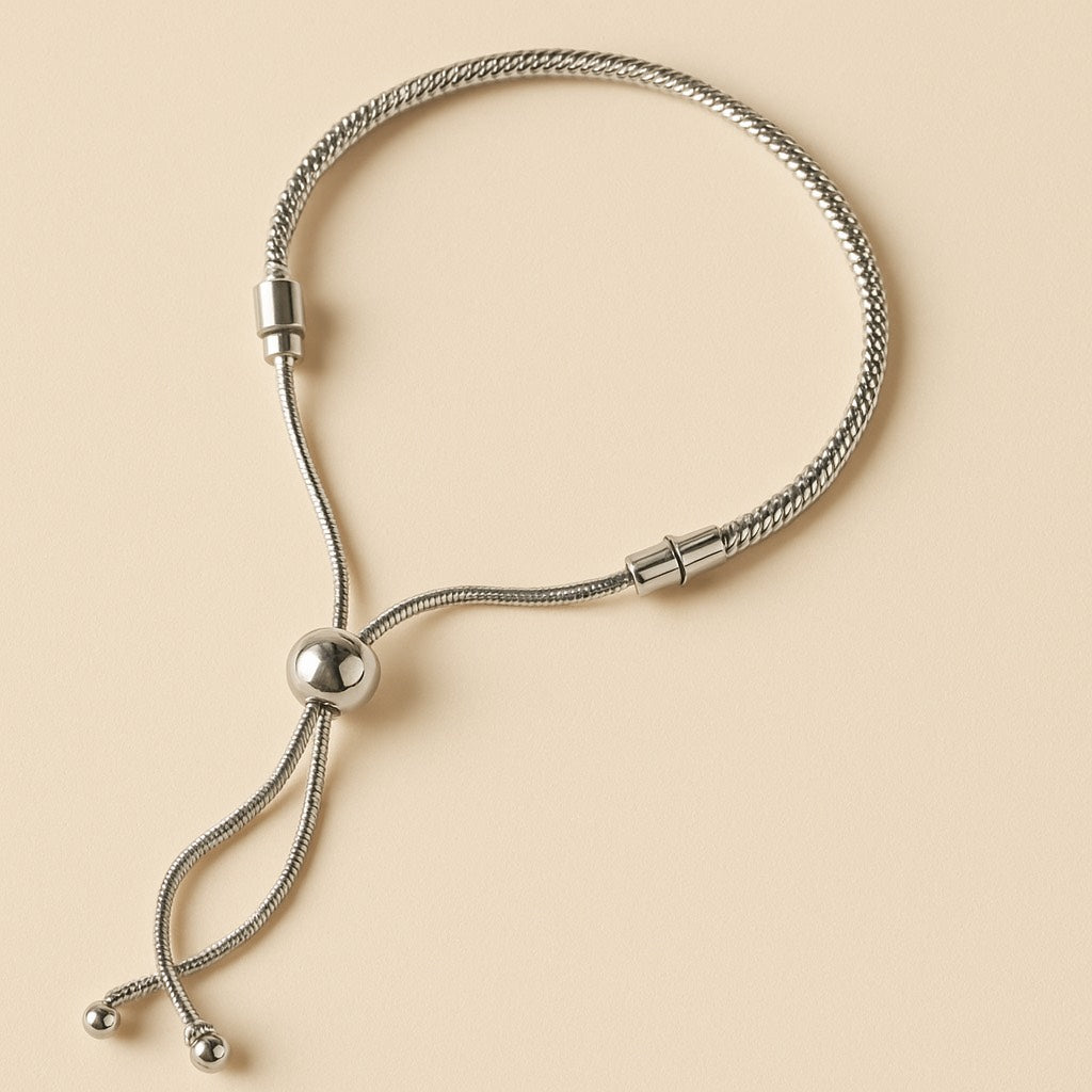 Adjustable Bracelet - Silver