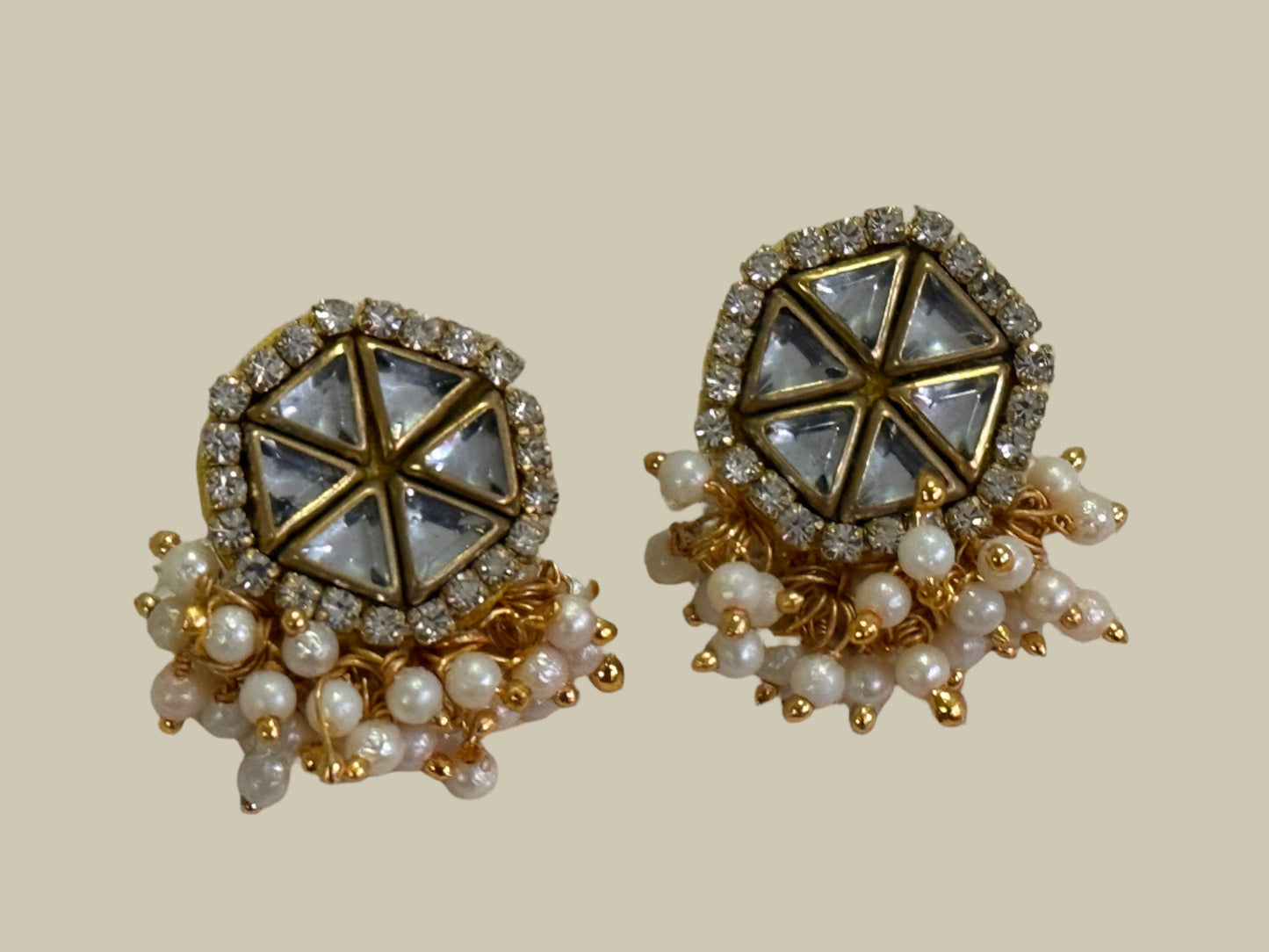 Darpana Beaded Studs - Aarkha X Pallavi Art Gallery