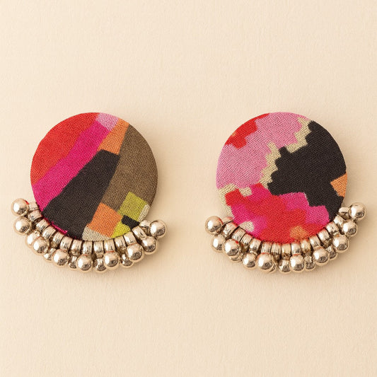 BahuBanna Beaded Studs - Aarkha X Pallavi Art Gallery