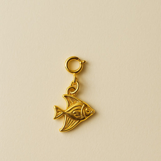 18k Gold Plated Charm - Gold Fish