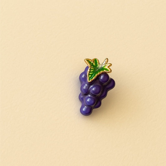 Fruit Charm 18k Gold Plated - Purple Grape