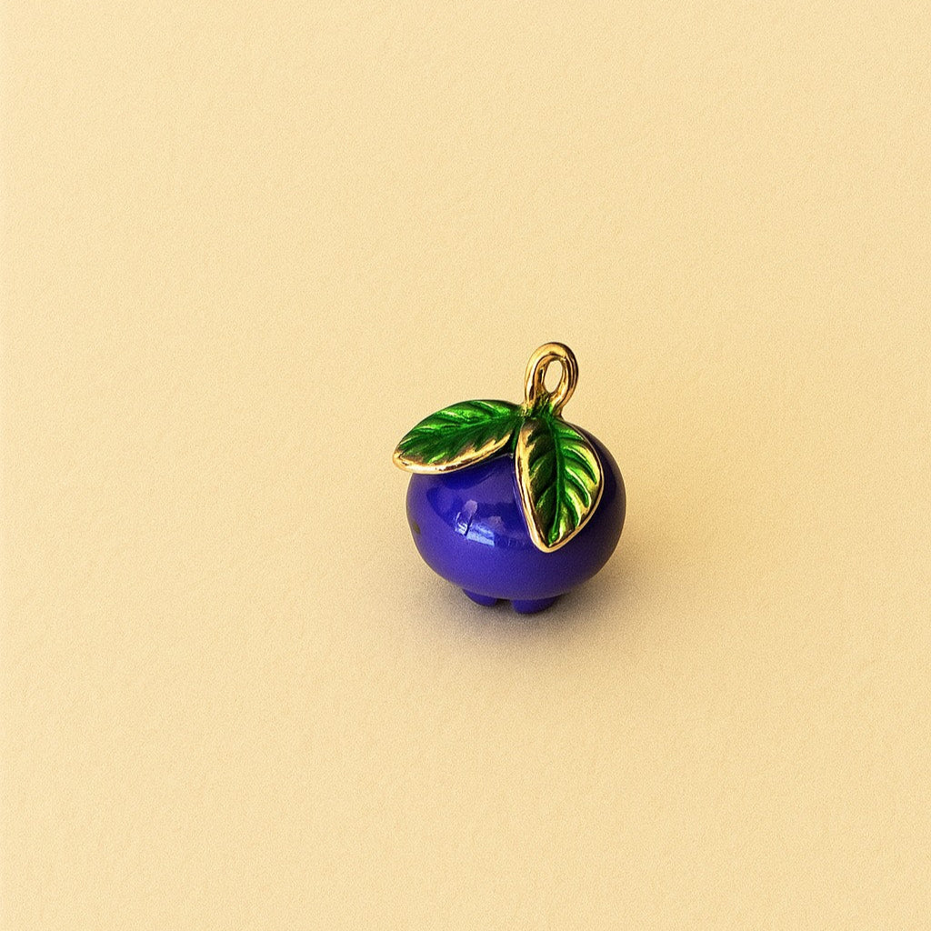 Fruit Charm 18k Gold Plated - Prune
