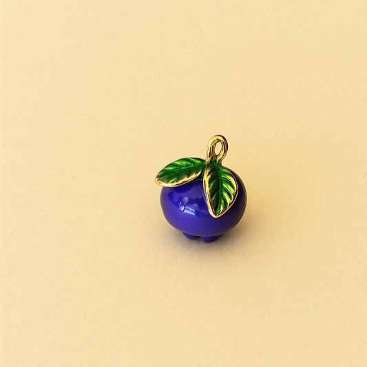 Fruit Charm 18k Gold Plated - Prune