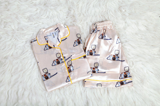 Satin Pyjama Set - Camera