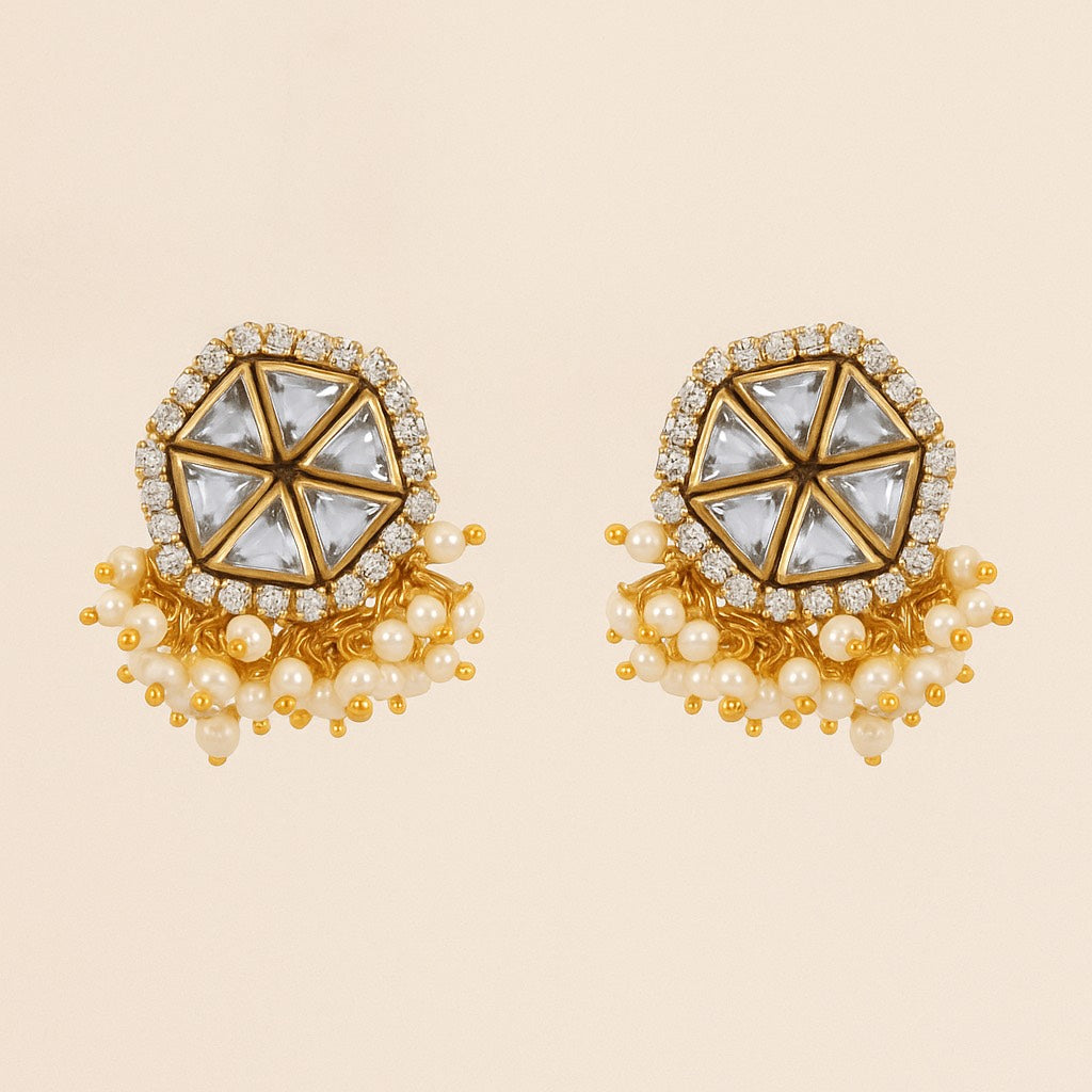 Darpana Beaded Studs - Aarkha X Pallavi Art Gallery