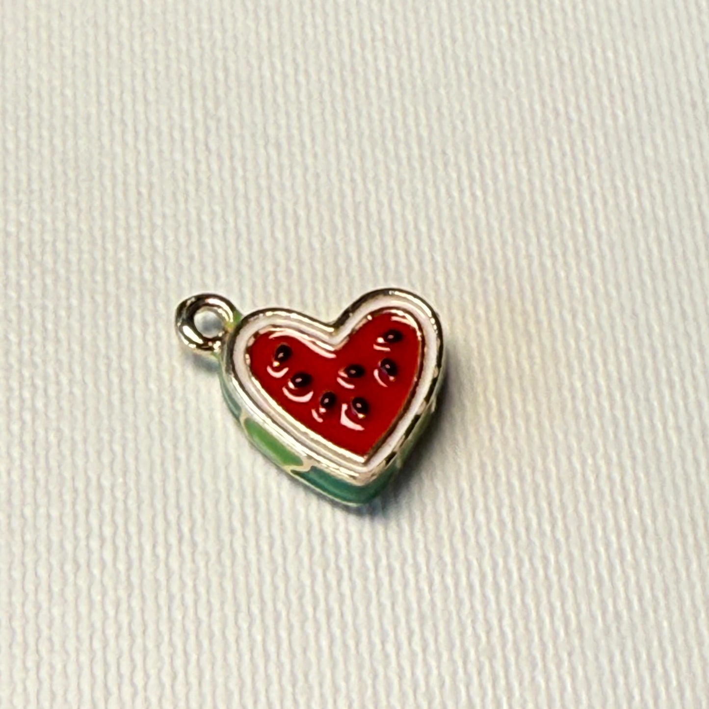 Fruit Charm 18k Gold Plated - Heart Watermelon