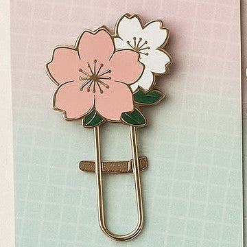 Sakura Bookmark - Pink White